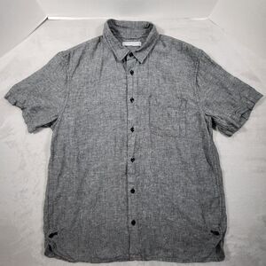 Outerknown Beachcomber Shirt Mens XL (Fits Large) Grey